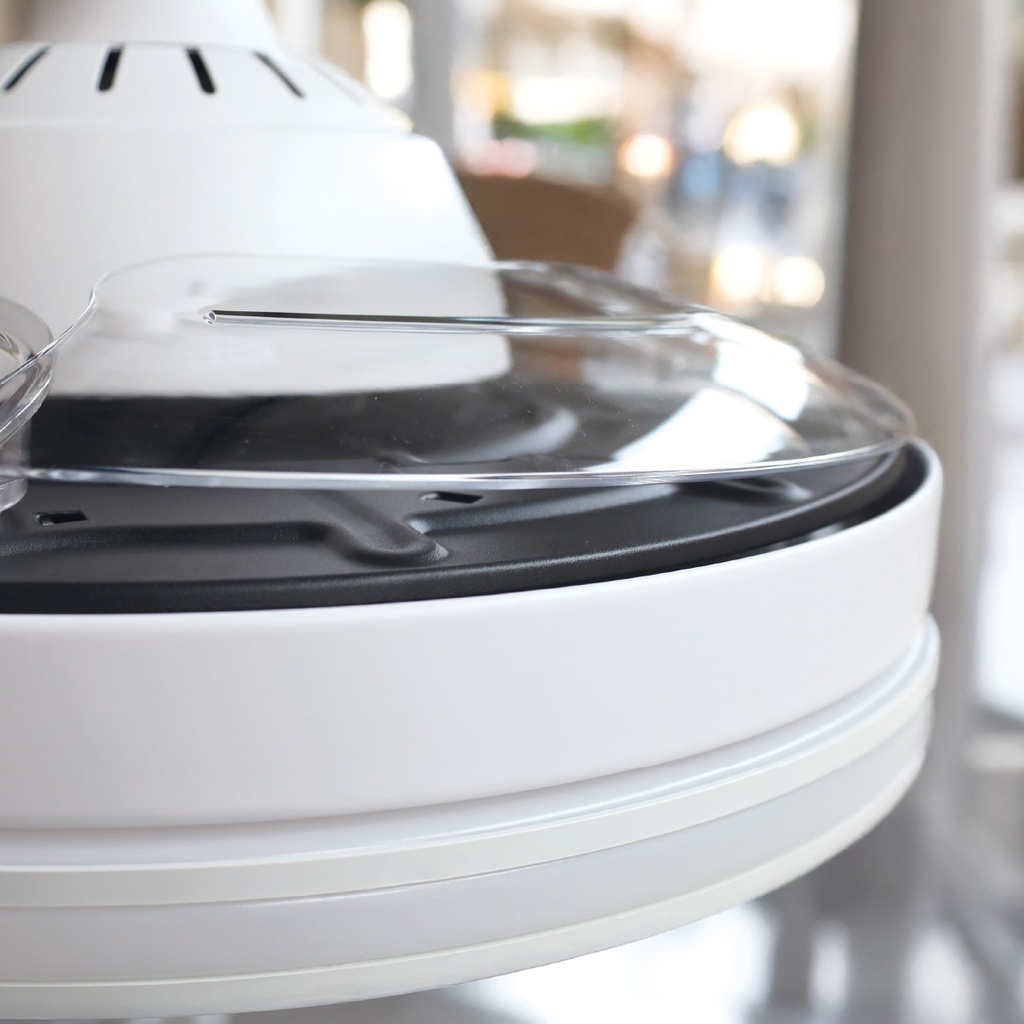 Ventilador de Techo Oliveri con Luz CCT Regulable y Mando – Ø107 cm, 3 Aspas Retráctiles, Motor DC, Blanco - Imagen 7