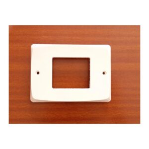 Lote de 2 placas P 1 Mecanismo Ancho Europoli Blanco 3077-B