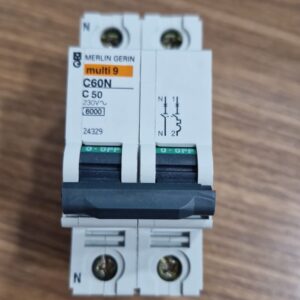 Interruptor magnetotérmico Merlin Gerin 24329 1P+N 50A curva C 6000 A