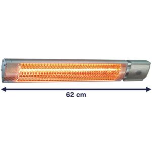 Radiador infrarrojo halógeno instalación mural/techo IFH-2001