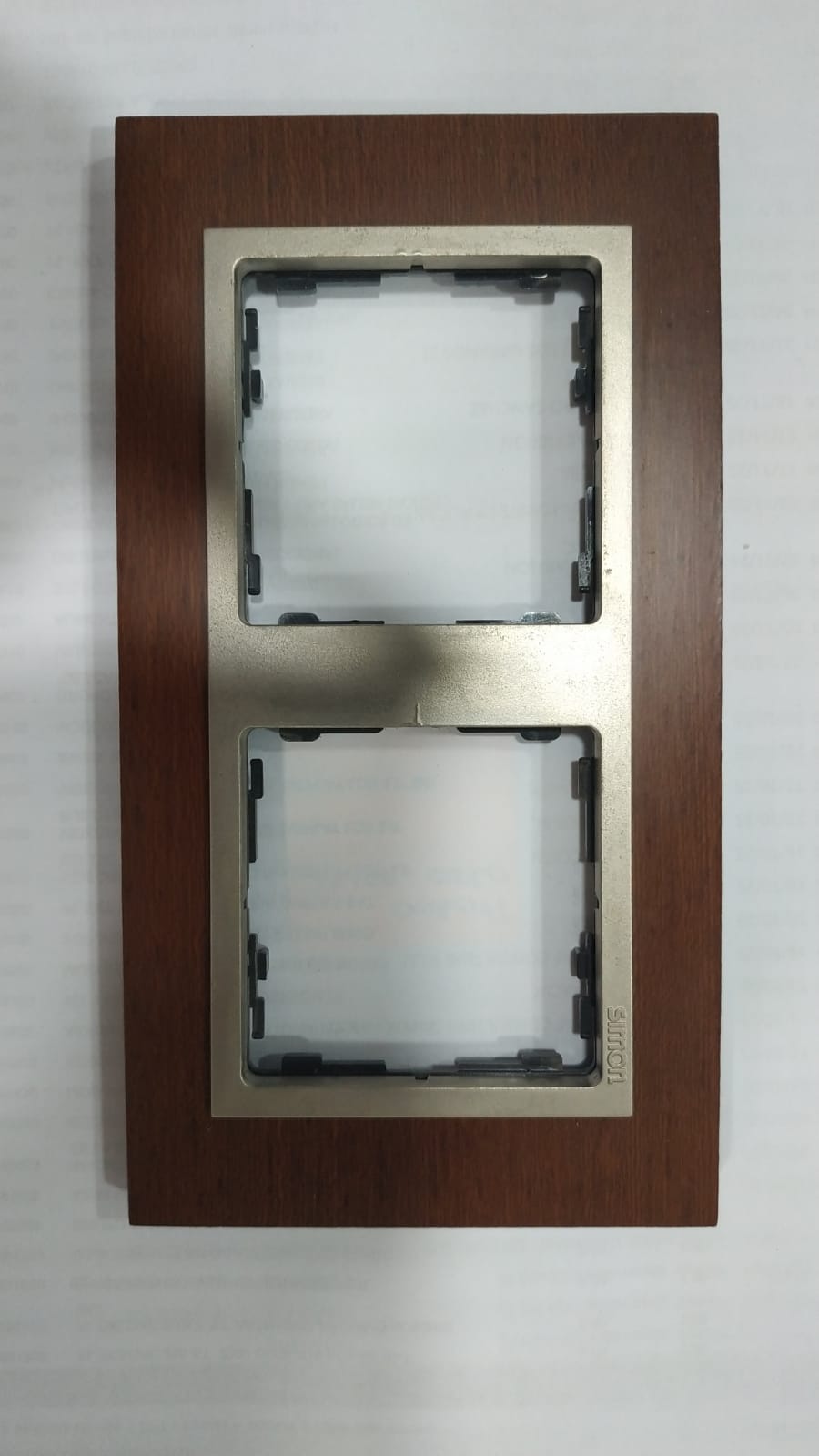 Marco 2 elementos SIMON 82 Nature - Wengue