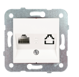 Toma de datos RJ45 CAT5e blanca Karre