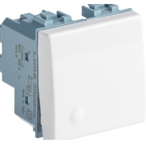 Cruzamiento luminoso 16 A 250 V 2 módulos blanco Bticino C4004L2