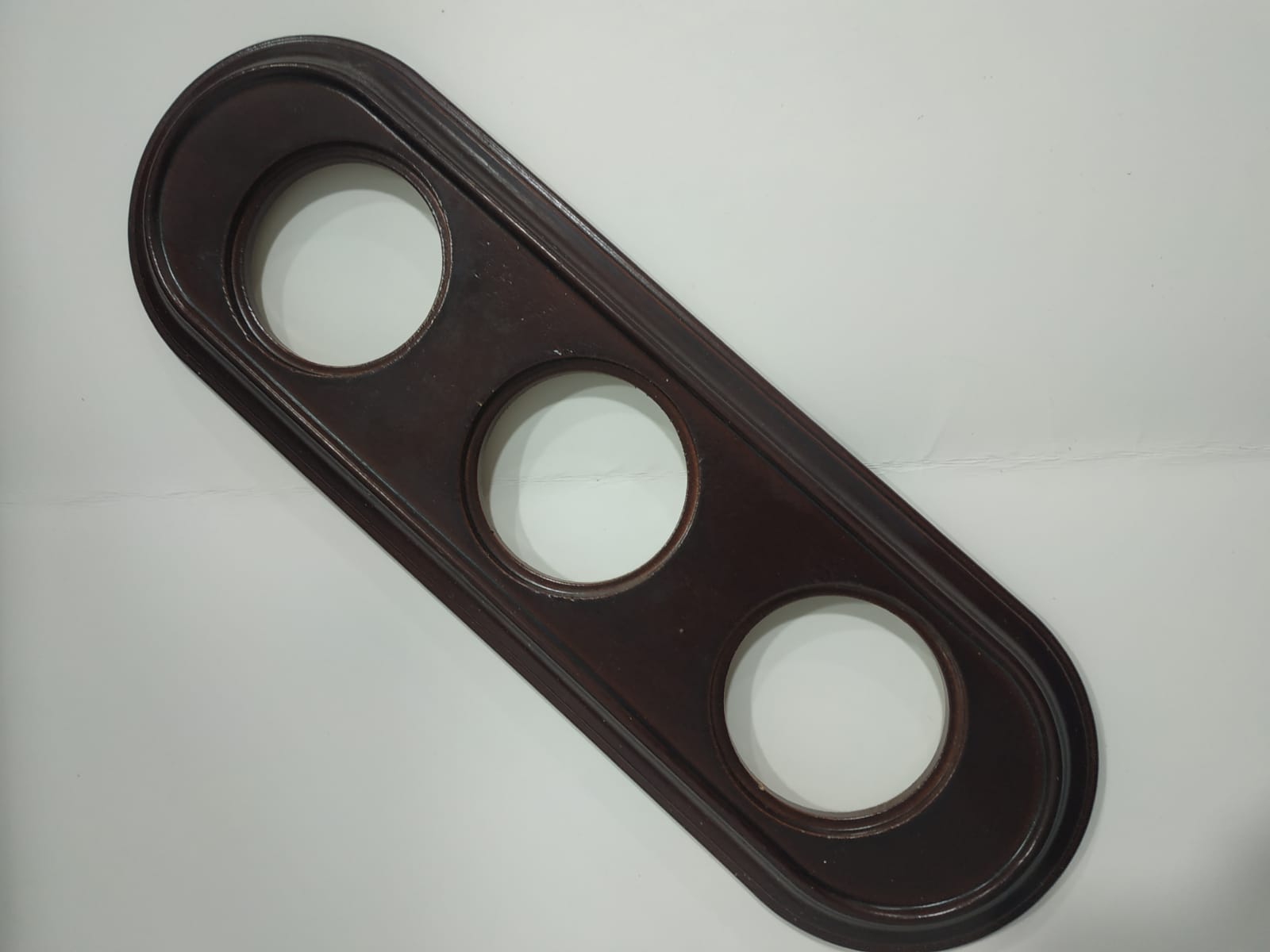 Lote de 3 marcos 3 elementos madera nogal Fontini Venezia – Ref. 35 803 20 0 (con defectos)