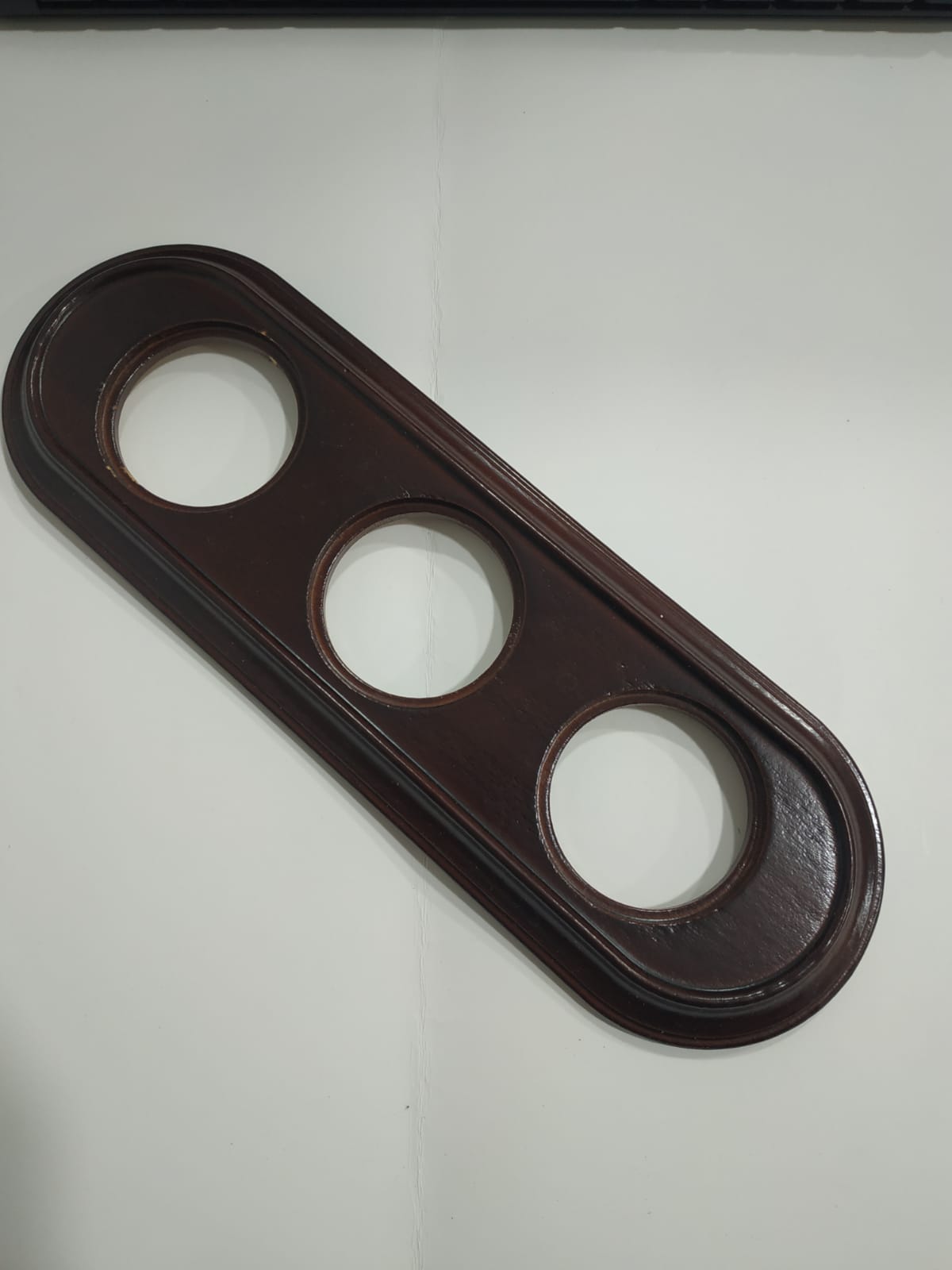 Lote de 3 marcos 3 elementos madera nogal Fontini Venezia – Ref. 35 803 20 0 (con defectos) - Imagen 4