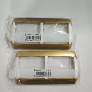 Lote 2 marcos 2 elementos horizontales Galea oro mate Legrand 777172