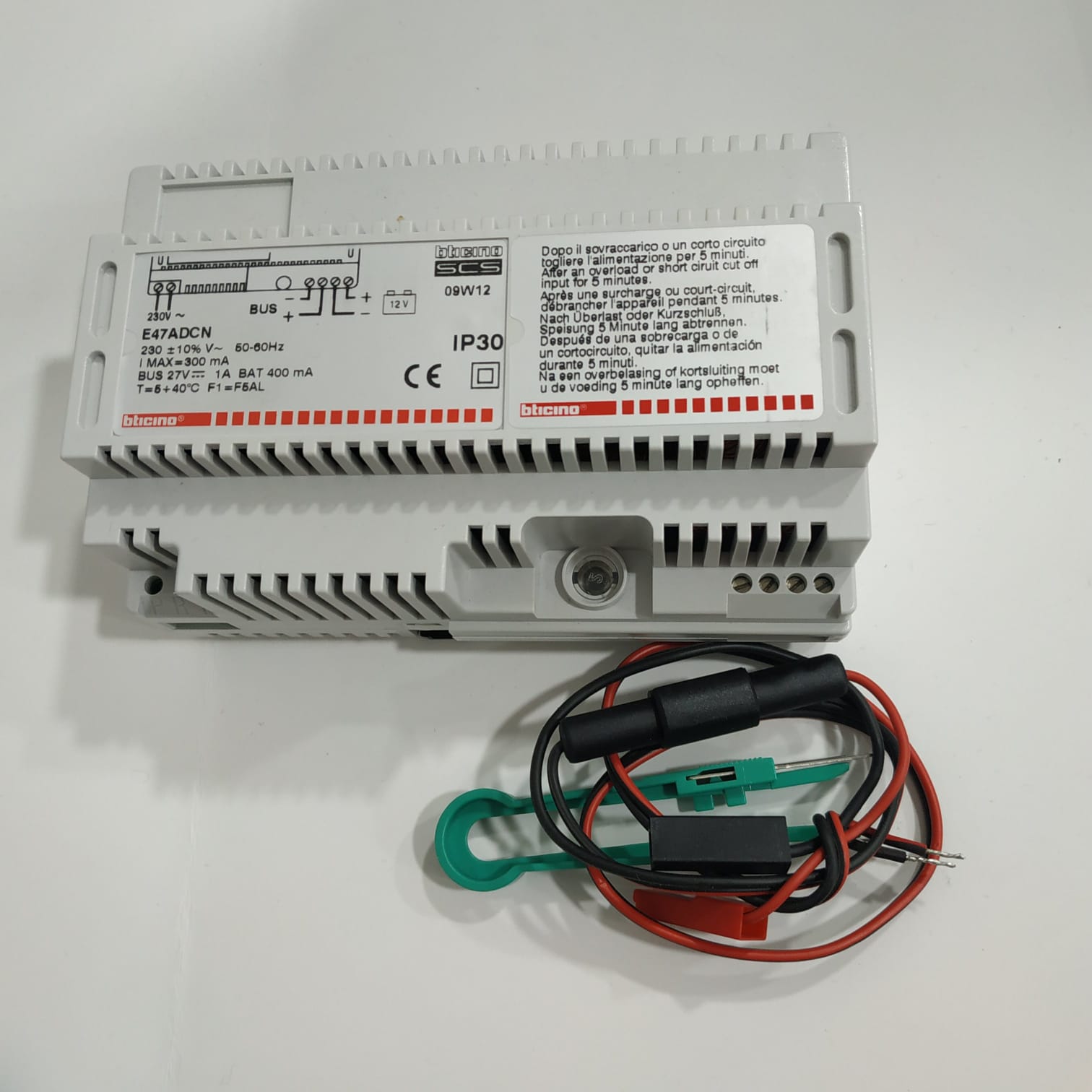 Alimentador alarma SCS Bticino My Home E47ADCN