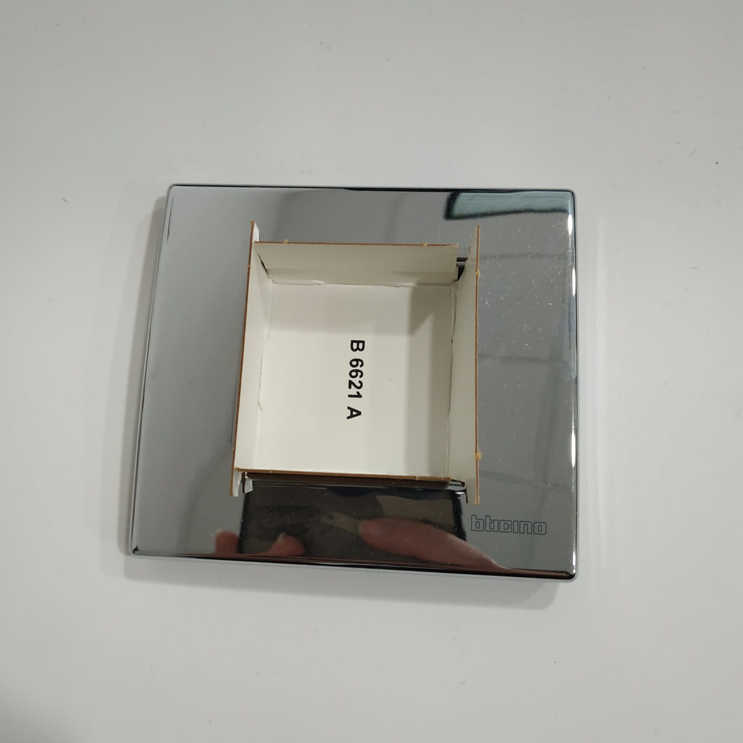 Placa 2 módulos Bticino Light Tech cromada NT4802CR