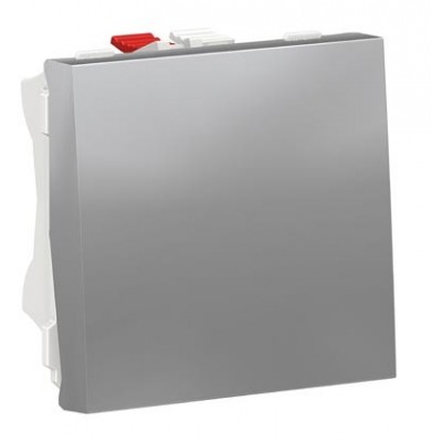 Conmutador Schneider New Unica aluminio (con desperfecto)